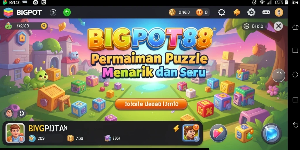Screenshot gameplay BIGPOT88 yang menegangkan dan penuh warna.