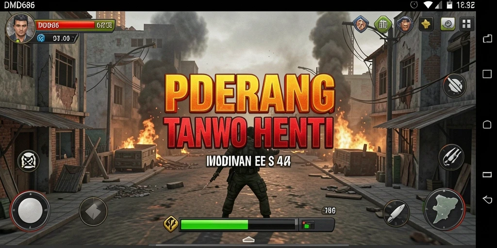 Tampilan gameplay DMD686 yang intens dan mendebarkan.
