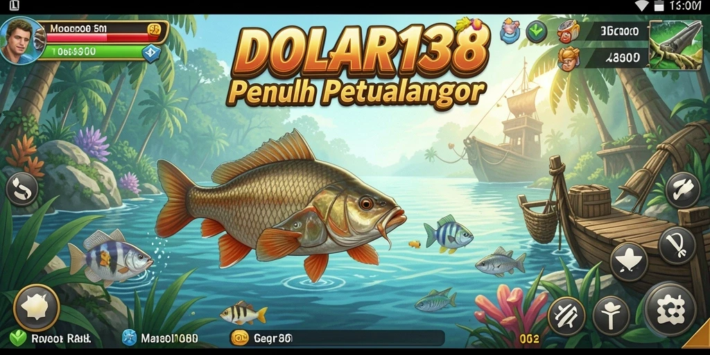 Screenshot gameplay DOLAR138 menampilkan pengalaman memancing yang seru.