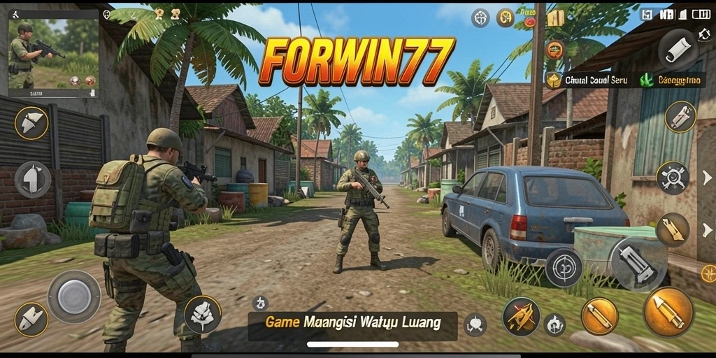 Tampilan gameplay menarik dalam FORWIN77 dengan berbagai level menantang.