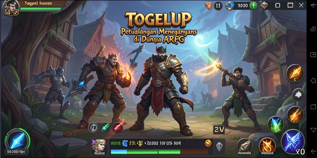 Tampilan menegangkan dari gameplay ARPG TOGELUP.